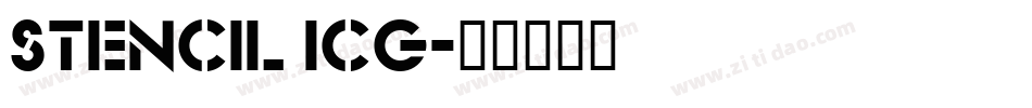 Stencil ICG字体转换